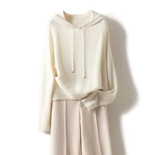 木言欢针织连帽衫 | 软糯亲肤 柔软舒适 简约经典 藏肉显瘦 可单穿可内搭 商品图5