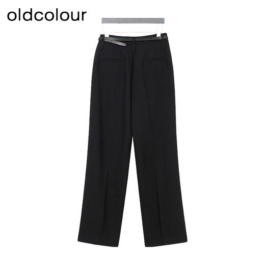oldcolour秋季新款时尚高级高腰显瘦西装直筒阔腿裤女P320704A1 商品图3
