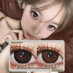 PINKG半年抛·水晶棕&水晶黑·14.5mm(着色参考13.8mm) 0-800度(无525/575) 韩产进口·(建议佩戴3-4个月左右更换)