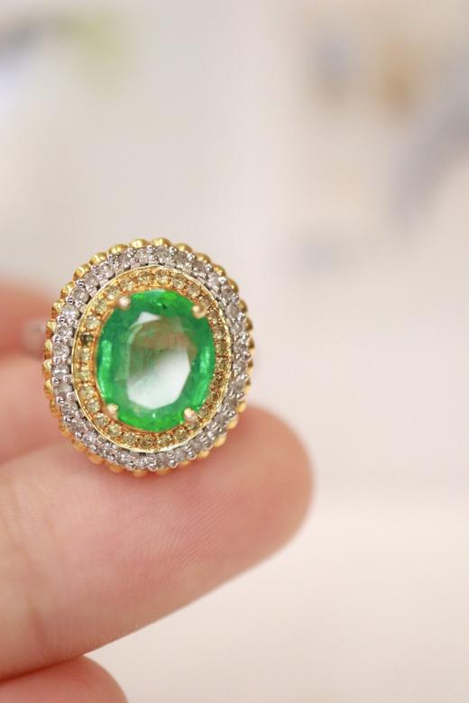 2.44ct 祖母绿戒指 商品图4