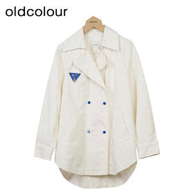 oldcolour休闲宽松牛仔外套秋季新款高级感气质风衣女GO31040896