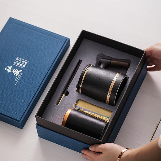 中秋教师节礼物商务礼品套装陶瓷办公杯送客户老师长辈会议纪念品中秋礼品教师节送同学送闺蜜礼物 商品图0