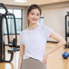 跃牌【瑜见伽人系列】夏季健身衣交叠下摆修身宽松圆领短袖女运动罩衫YT3106 商品缩略图3