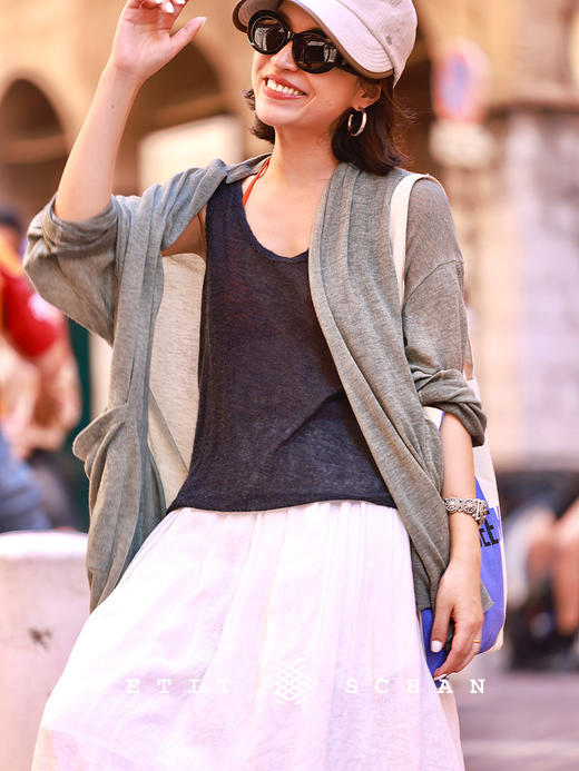 PETIT SCHAN小闪 CLO#562 The Wizard of Oz 绿野仙踪 云朵羊绒系列羊绒羊毛手工染色开衫 商品图3