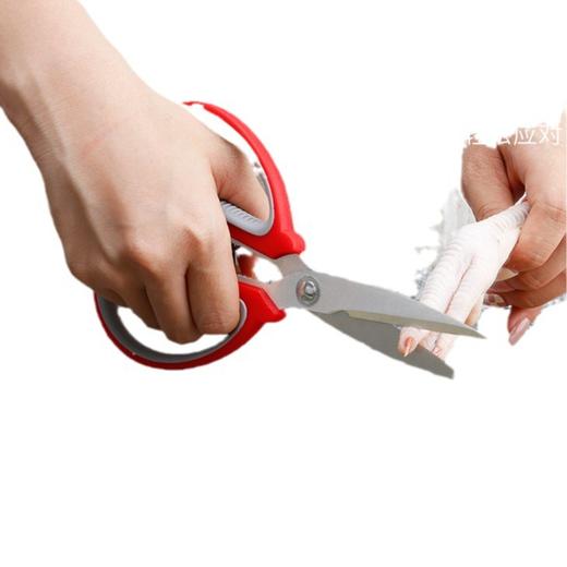 【13.9到手三把！多功能家用剪刀】日常家居小帮手，轻松搞定多种食材，满足厨房大部分需求，办公/日常/厨房均可使用，德国敲肉剪骨头不锈钢家用剪刀L 商品图4