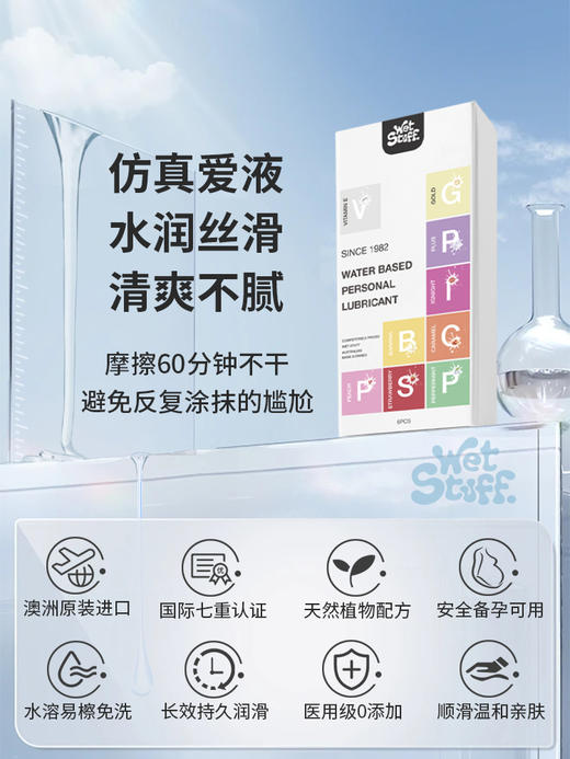 【次抛润滑】wetstuff口味系列免洗润滑便携混合装 商品图12