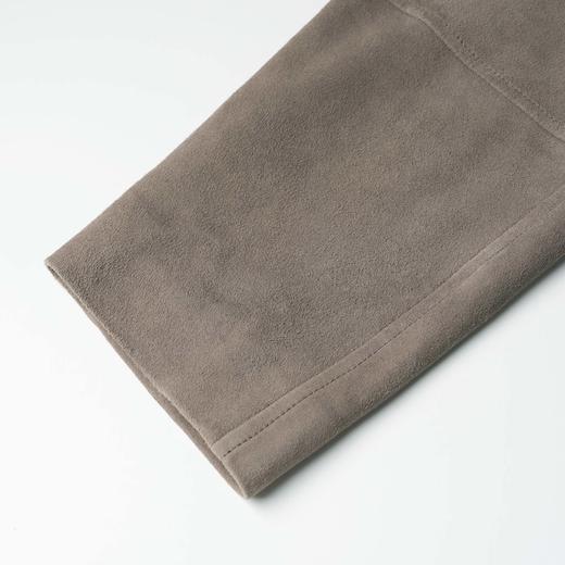 ROMI STUDIO“棕标甄选”轻量级山羊皮柔雾感连帽皮衣外套 441P8006 商品图2