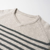 ROMI STUDIO“法式优雅”意大利6s绵羊毛混纺针织条纹毛衫 432T9132 商品缩略图1