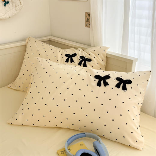 【开学季5折购】水洗超柔四件套亲肤棉可甜可盐小清新奶油风床单款床笠款套件 商品图8