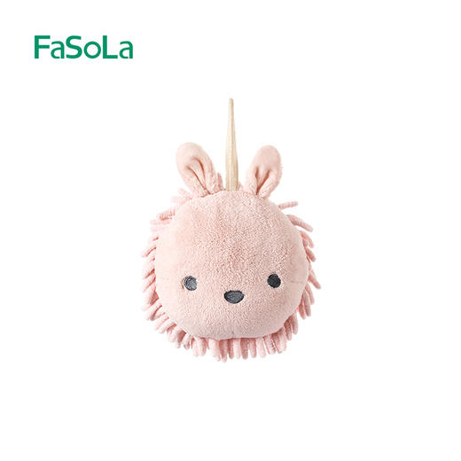 FaSoLa日式雪尼尔擦手球挂式擦手巾厨房加厚吸水速干卫生间可爱抹布 商品图5