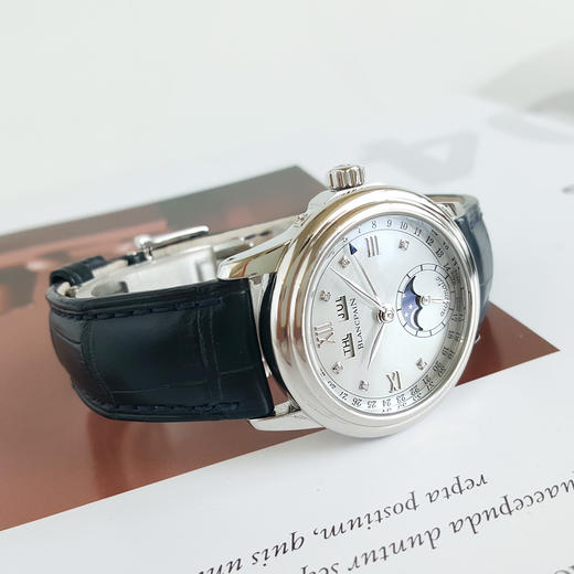 【9新】BLANCPAIN宝珀女装系列自动机械机芯33MM（女款）珍珠贝母表盘；镶嵌钻石刻度100824JJ08 商品图4