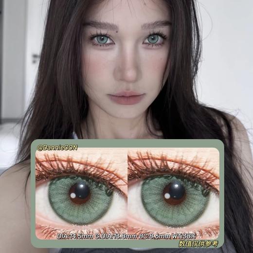 PINKG半年抛·绿水鬼·14.5mm(着色参考13.8mm) 0-800度(无525/575) 韩产进口·(建议佩戴3-4个月左右更换) 商品图0