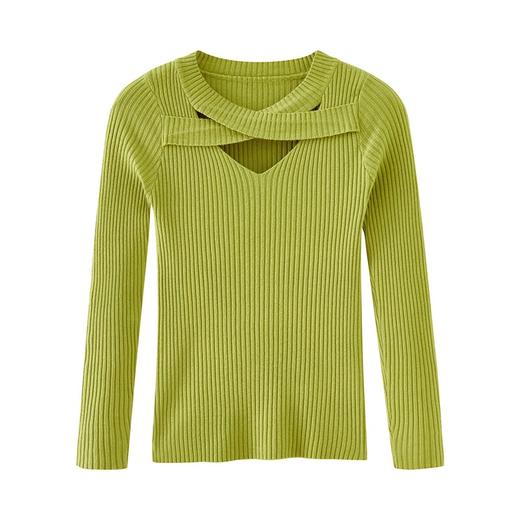 【V领交叉针织打底衫】春秋新款打底衫洋气高级感内搭上衣毛衣女设计感小众镂空针织衫女 商品图7