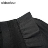oldcolour秋季新款黑色高级V领长袖毛织短外套女P380501A1 商品缩略图2
