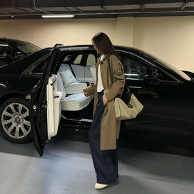 ROMI STUDIO“优雅新姿”轻量羊毛混纺透气直筒西装领风衣441W1022