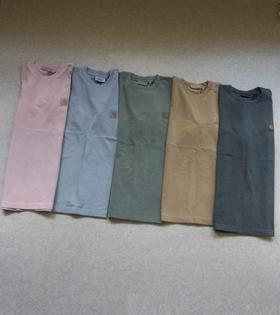 夏 接着奏乐接着舞 哈！情侣段 Carhartt Wip 成衣后水洗 短袖Tee 5色入