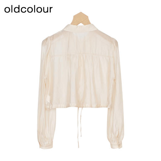 oldcolour秋季新款通勤时尚气质纯色长袖短外套女P380406A1 商品图1