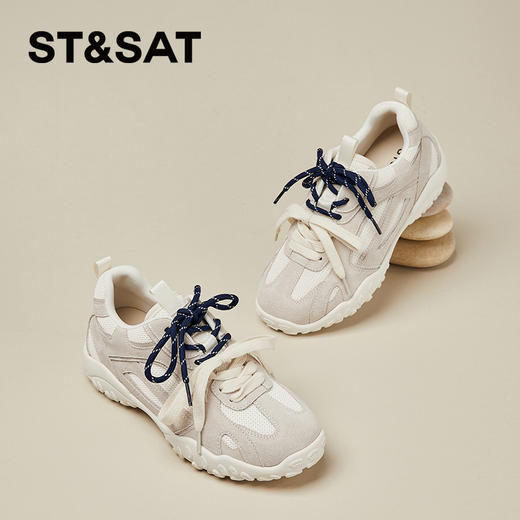 星期六休闲复古拼色双鞋带德训鞋SSC3112E42 商品图4