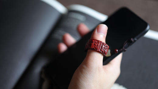 【青山特惠】小叶紫檀镇守四方扳指 吊坠 s32 商品图7