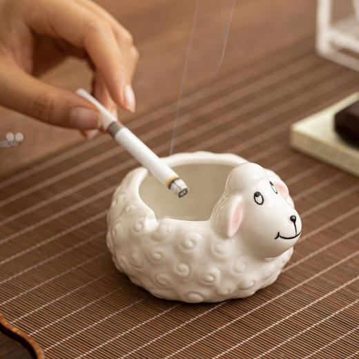 「数款可选！创意个性」烟灰缸北欧风潮流居家日用客厅办公室可爱少女高级感卡通摆件家居饰品 商品图2