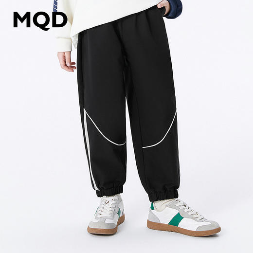 【MQD】童装儿童春新款学院风基础百搭条杠休闲长裤9641W1536 商品图1