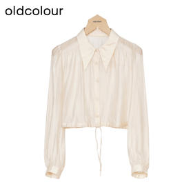 oldcolour秋季新款通勤时尚气质纯色长袖短外套女P380406A1