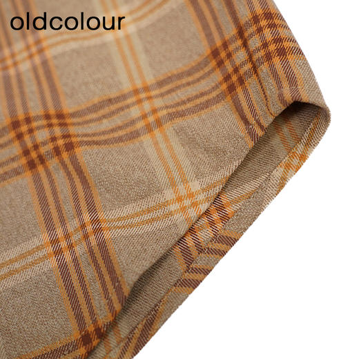 oldcolour格子衬衫秋季新款宽松显瘦长袖通勤上衣女O33013323 商品图2