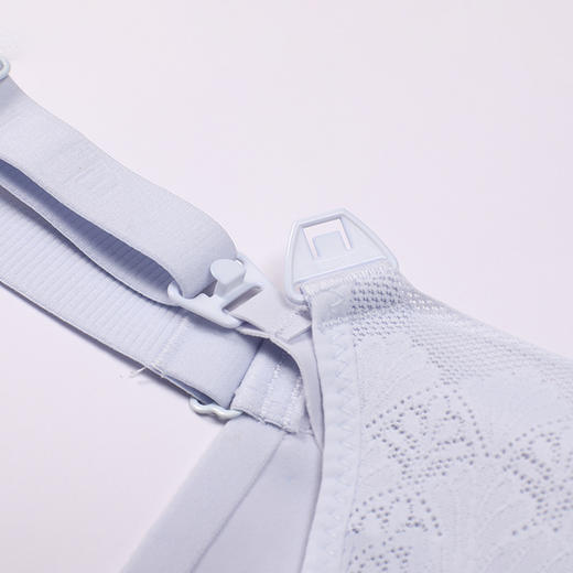 都市丽人内衣快乐妈咪孕哺文胸锁边蕾丝BC:薄文胸3/4杯三排扣无钢圈LBT2R1 商品图6