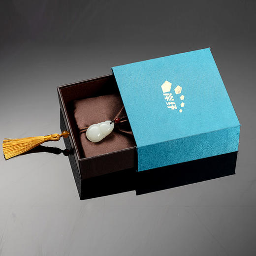 岸纾 天然和田玉富贵吉祥葫芦吊坠 商品图3