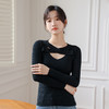 【V领交叉针织打底衫】春秋新款打底衫洋气高级感内搭上衣毛衣女设计感小众镂空针织衫女 商品缩略图2