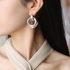【宋佳&古力娜扎&钟楚曦&管乐&江一燕&蓝盈莹同款】古罗马时期 | 罗马金/银色双圈耳环（2色可选） 商品缩略图5