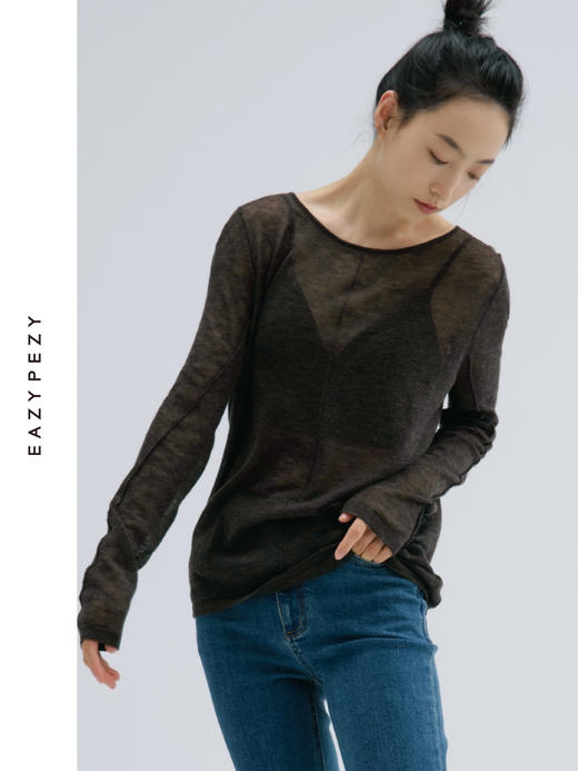 2024AW 柔雾高精纺水溶羊毛套头衫 商品图2