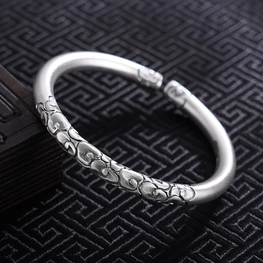 【祥云之念】子佩集S999银手工手镯原创设计【55083220】金箍棒2407 商品图2