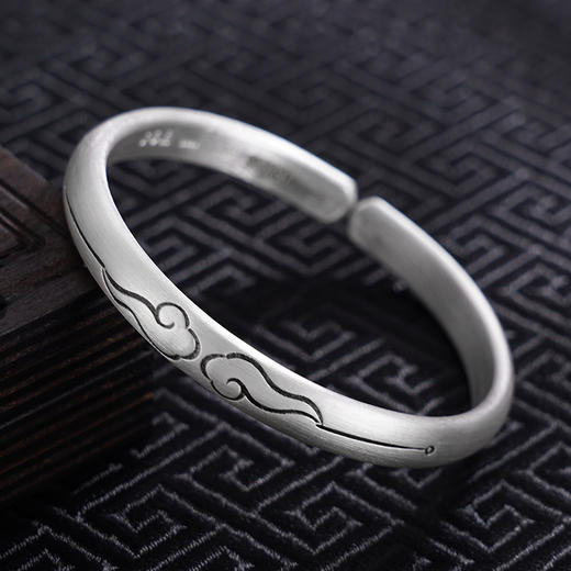 【祥云锦绣】子佩集S999银手工手镯原创设计【55081215】2407 商品图1