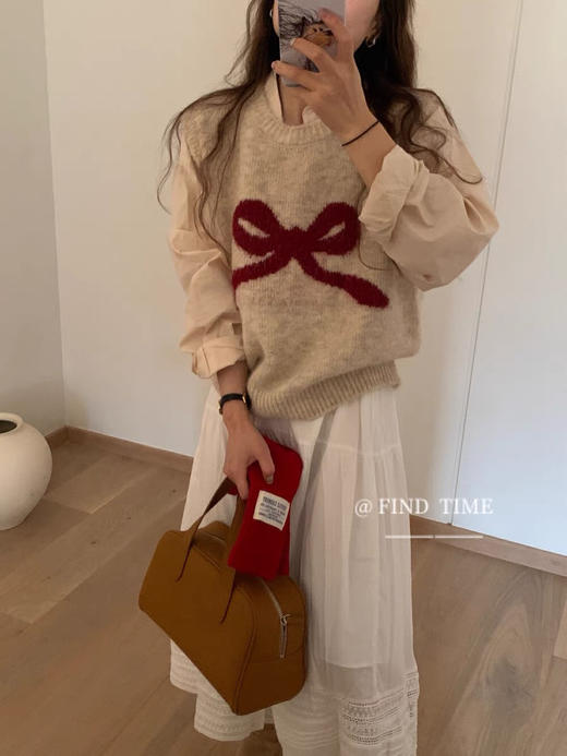 蝴蝶马海毛马甲 商品图5