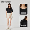 oldcolour2023夏季新款黑色气质宽松时尚百搭短袖T恤女GO21011765 商品缩略图1
