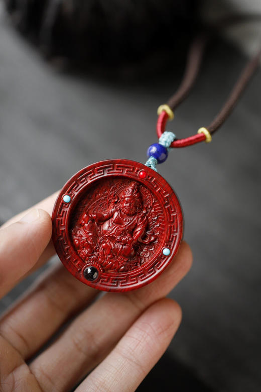 【青山特惠】小叶紫檀【黄财神-转运乾坤】吊坠s26 商品图6