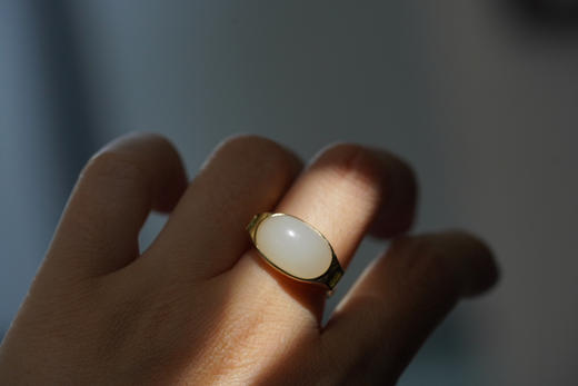 籽料和田玉｜祖母绿戒指 商品图5