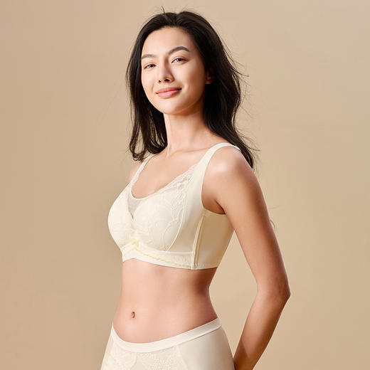 都市丽人内衣完美包容常规文胸蕾丝超薄文胸3/4杯四排扣软钢圈LBT2S2 商品图2