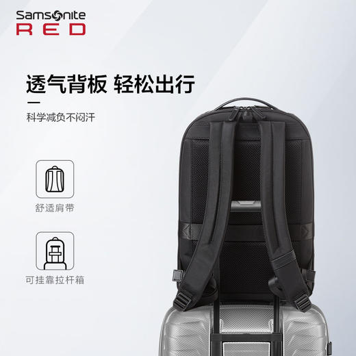 新秀丽JEFFERSON系列多隔层时尚拼接双肩包QU5*001 商品图5