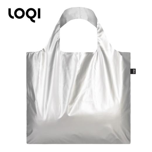 德国LOQI 涂层系列 潮流时尚艺术环保万用袋 折叠大容量单肩手提购物袋承重40斤防泼水 商品图7