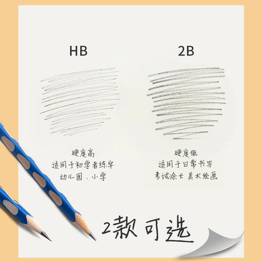 开学季【洞洞铅笔幼儿园铅笔】初学者hb三角铅笔 儿童矫正握姿小学生专用笔 商品图3