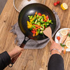 Debo德铂 新梅里萨炒锅32cm（带玻璃盖）无涂层精铁纹理炒锅 商品缩略图2
