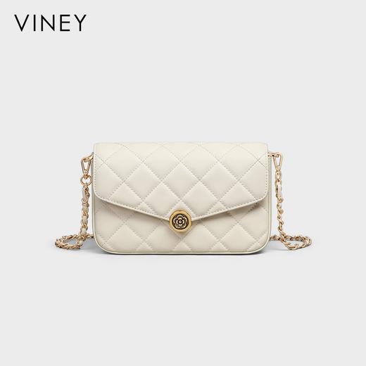 菱格链条包 | VINEY含牛皮新款小方包精致时尚单肩斜挎包9V0857 商品图2