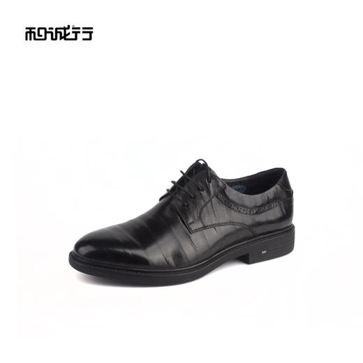 和诚行 2024秋冬新款英伦风真皮德比鞋男软底商务正装皮鞋1320076 商品图1