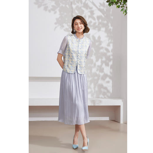 乔万尼马甲秋季新款重工提花国风设计EM2H916 商品图2