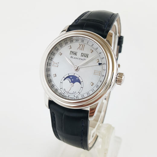 【9新】BLANCPAIN宝珀女装系列自动机械机芯33MM（女款）珍珠贝母表盘；镶嵌钻石刻度100824JJ08 商品图1