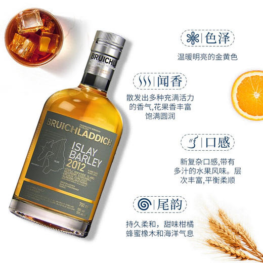 布赫拉迪 艾雷岛大麦2012 单一麦芽威士忌700ml 商品图1