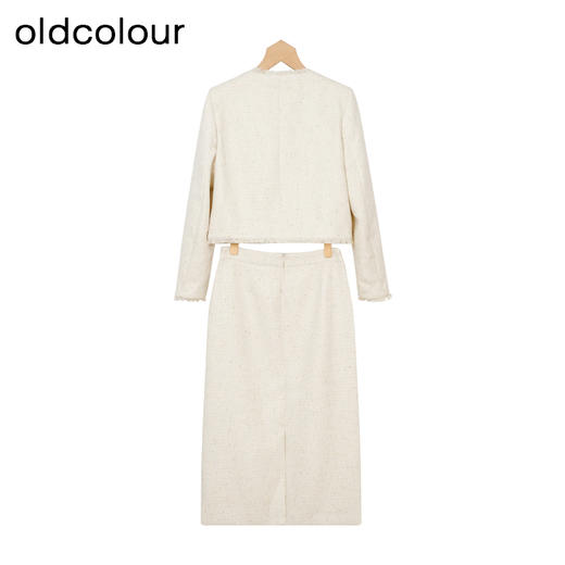 oldcolour秋季新款通勤时尚名媛小香风纯色长袖套装女P341401A1 商品图1