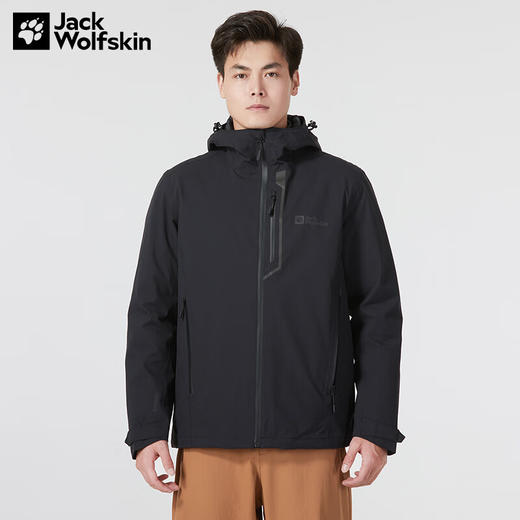 【自营】JackWolfskin/狼爪  冲锋衣男秋冬户外防水鹅绒内胆三合一 5118597 商品图0